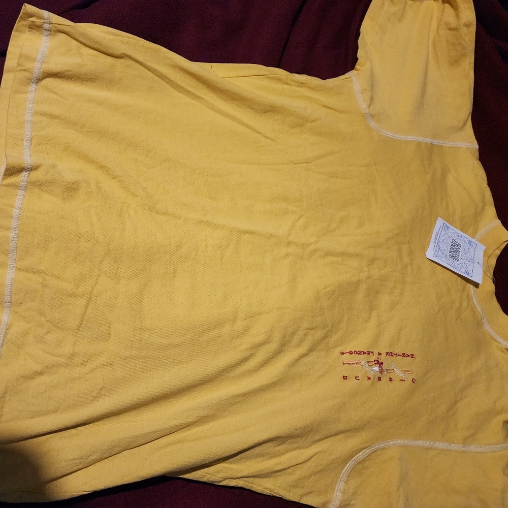 Marathon Francois Girbaud yellow  T-shirt size Large nwt